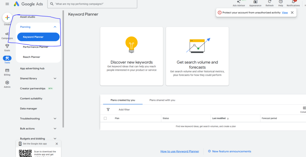 Search Terms Report on google ads