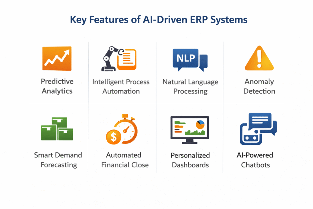 an icon-grid visual showing all 8 key features listed above. Each feature gets a simple icon and a one-line description. This works well as a featured snippet image