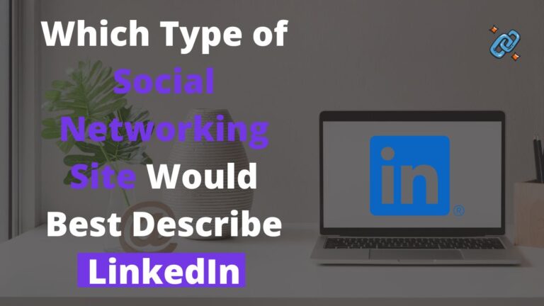 Which Type of Social Networking Site Would Best Describe LinkedIn