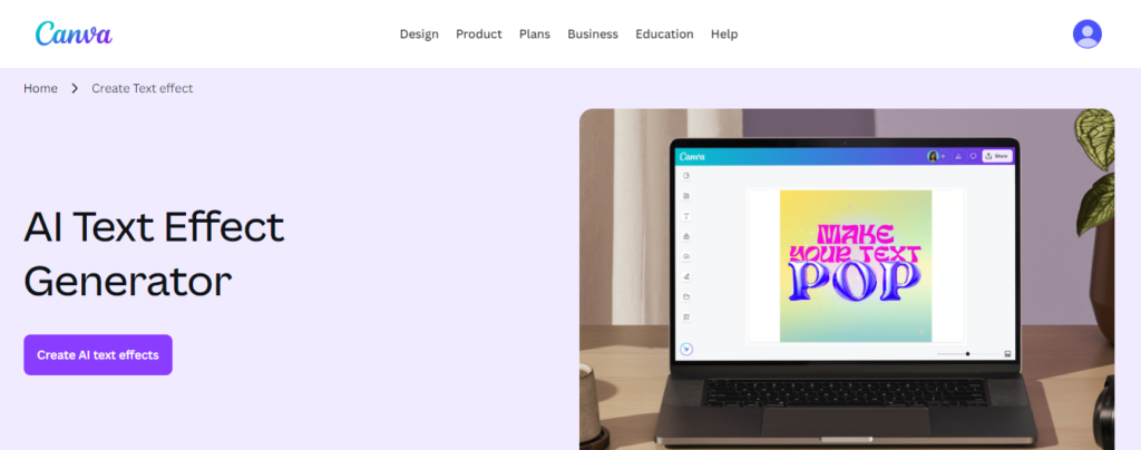 Canva AI Text Effects