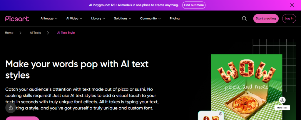 Picsart AI Text Effects