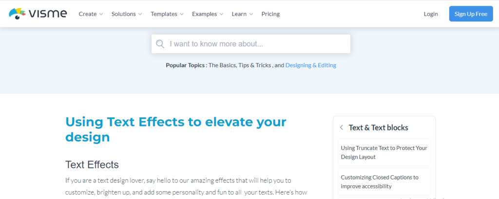 Visme AI Text Effects