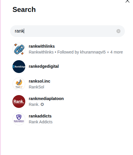 Instagram's Own Search Bar 