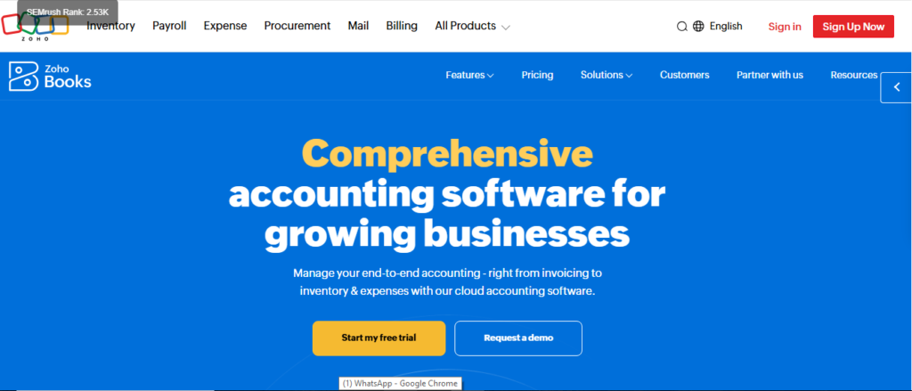 Zoho Books
