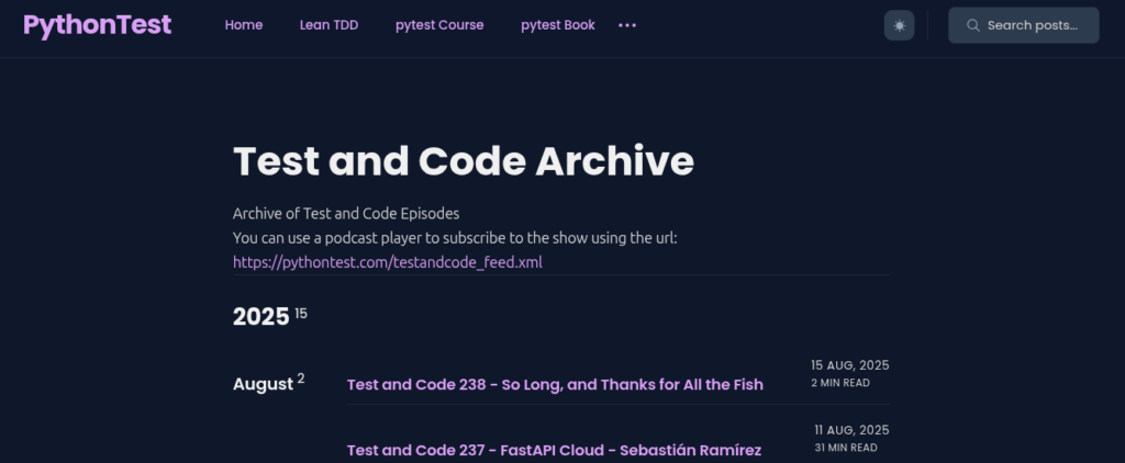 Test and Code