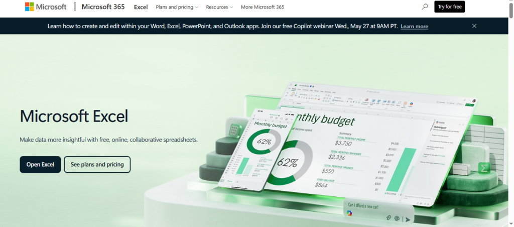 Microsoft Excel Online