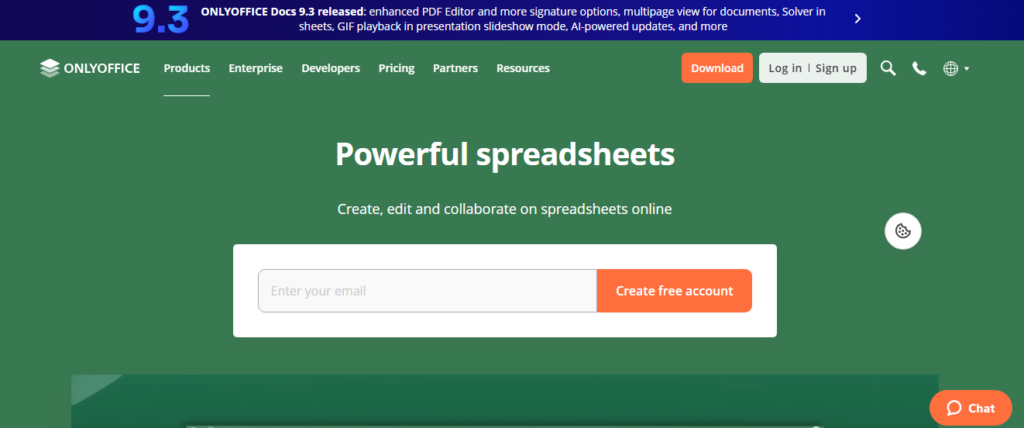 ONLYOFFICE Spreadsheet Editor