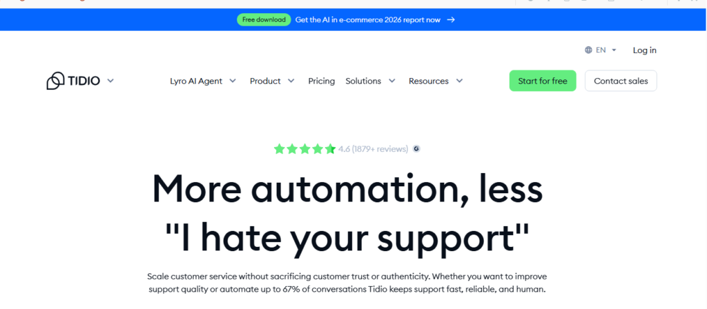 Tidio (Lyro AI)
