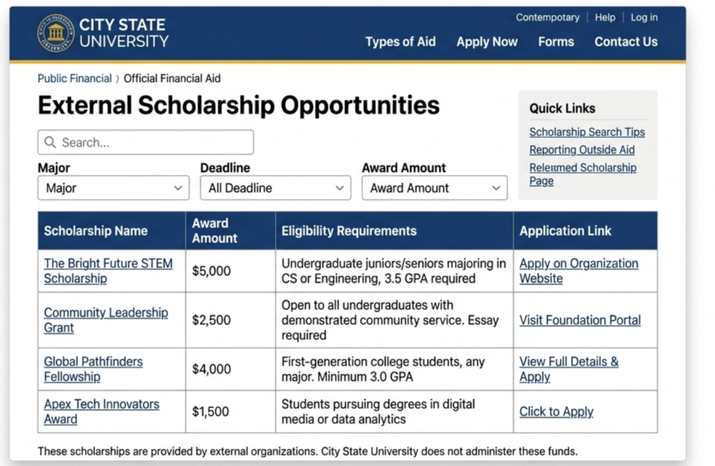 Create an annual "Impact Report" for your scholarship program.