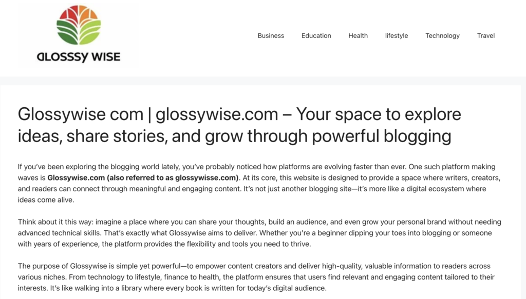 GlossyWise.com