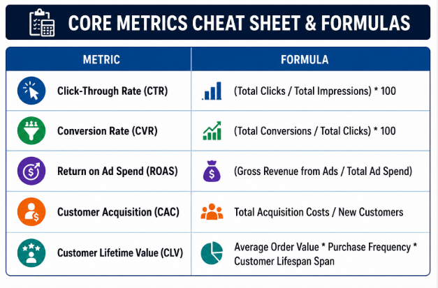 Essential Performance Marketing Metrics & Formulas