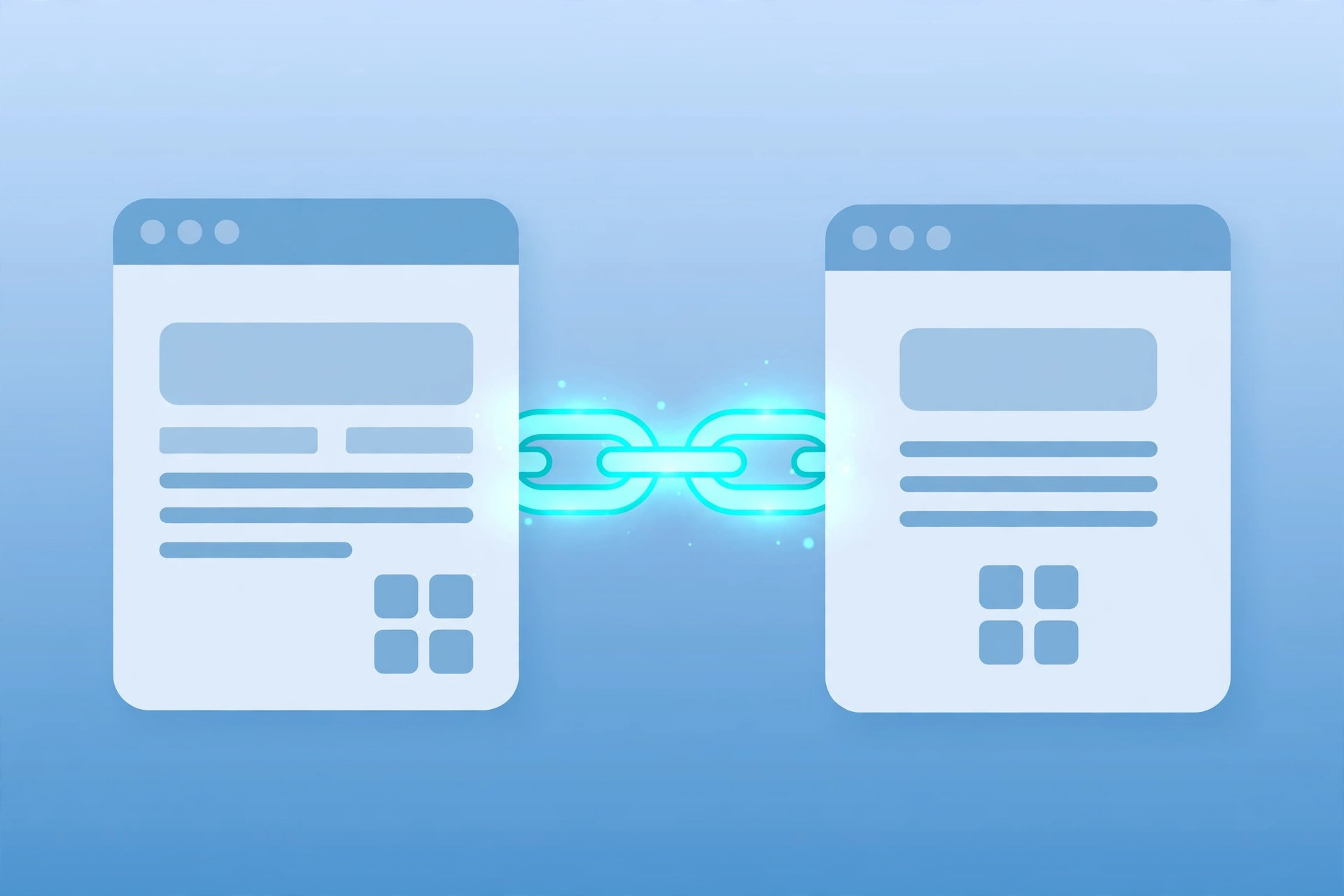quality backlinks concept illustration