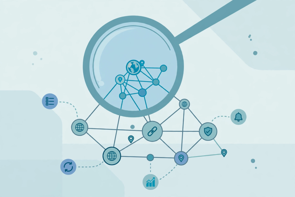 Backlink audit workflow illustration for managing your backlinks