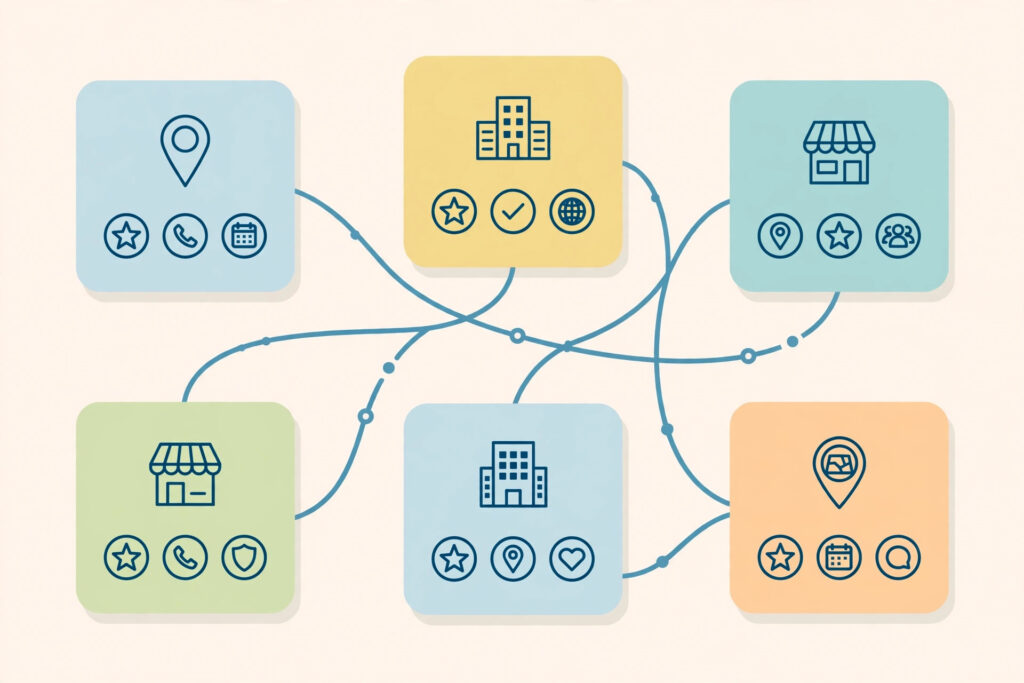 Consistent local citations across business directories improve local SEO