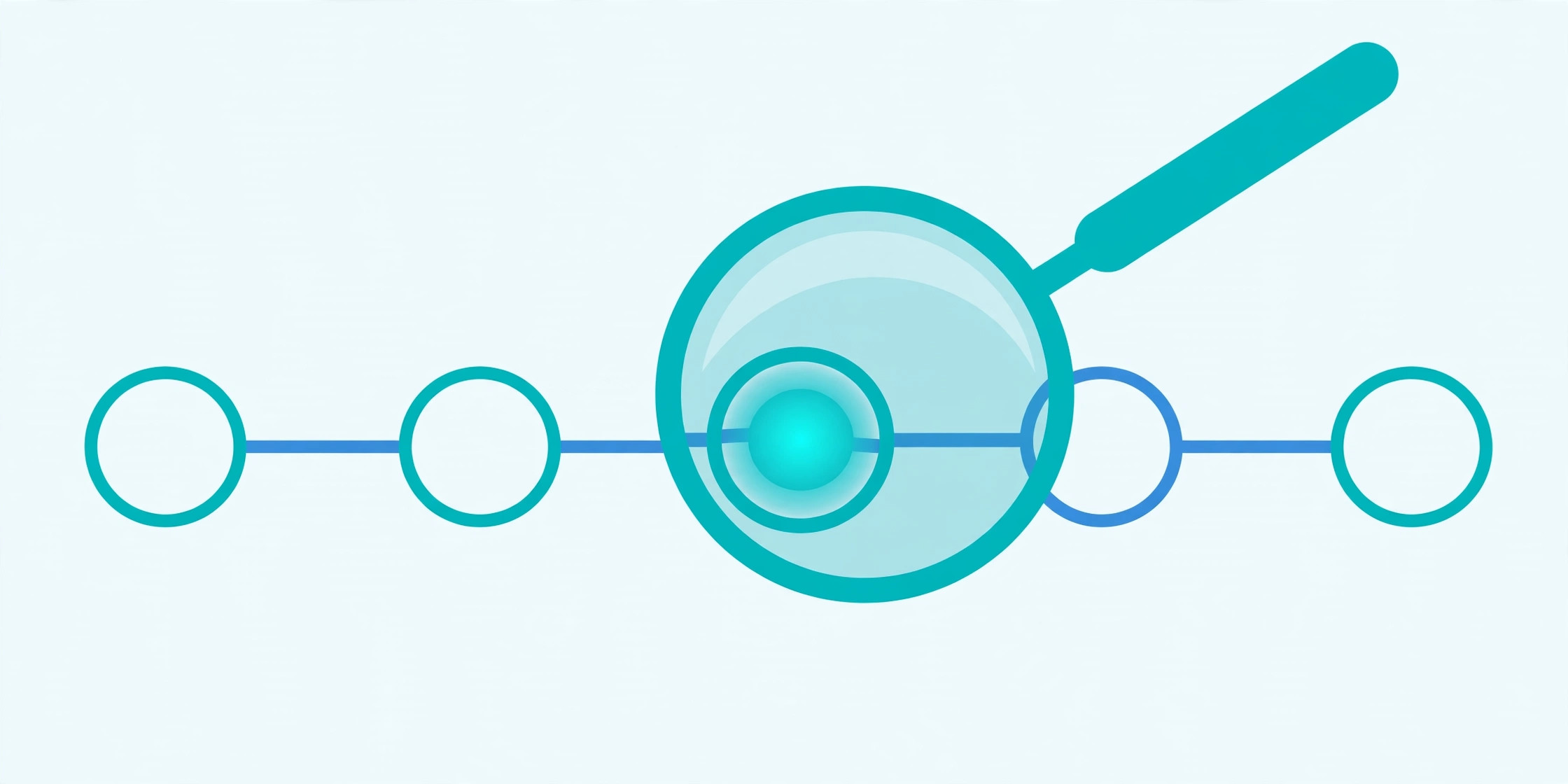 How to find backlinks — magnifying glass over linked websites