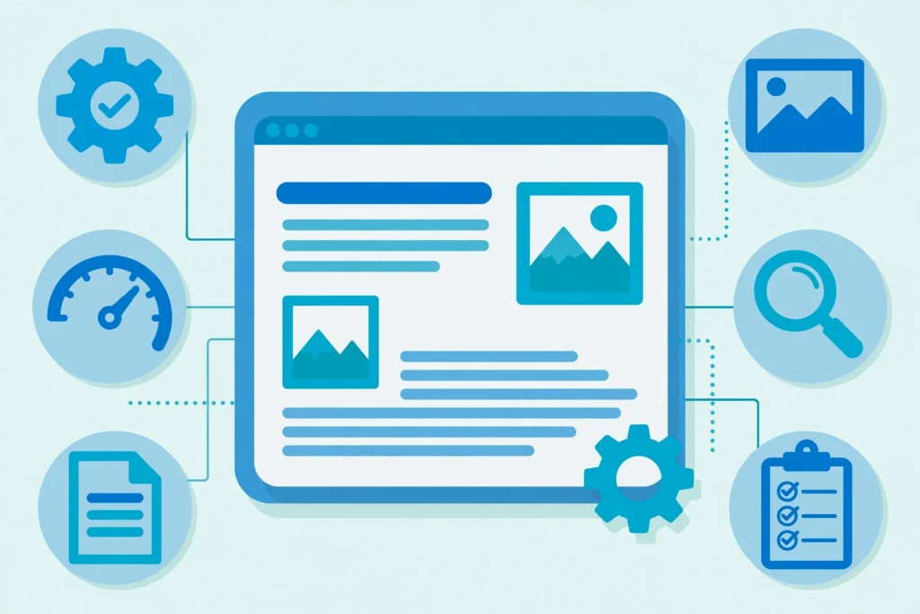 On-page SEO elements diagram