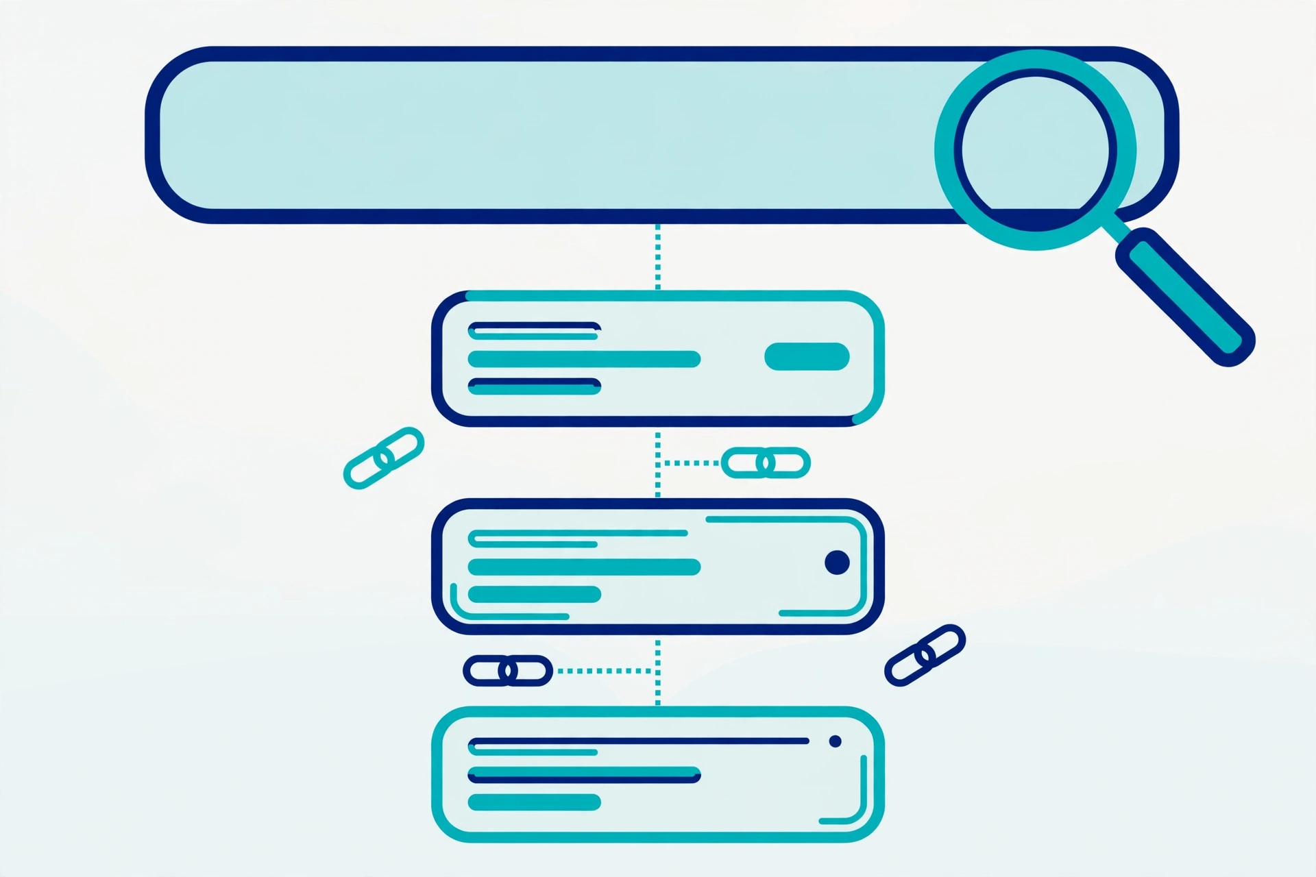 Using Google search operators to search for backlinks to a website