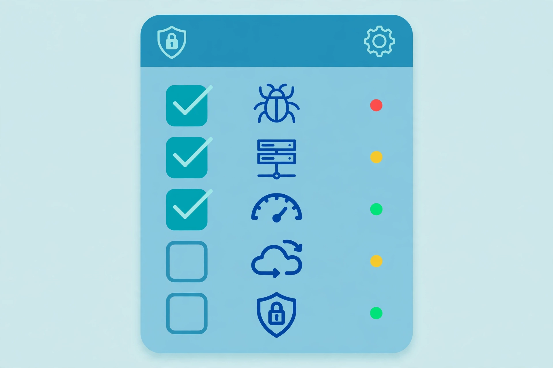 Prioritised action plan in an SEO audit report template