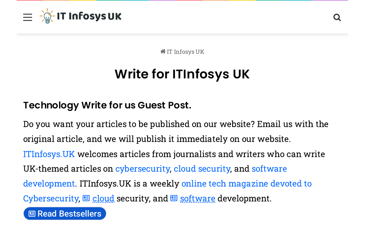 Real screenshot of a UK technology Write for Us page for guest posting